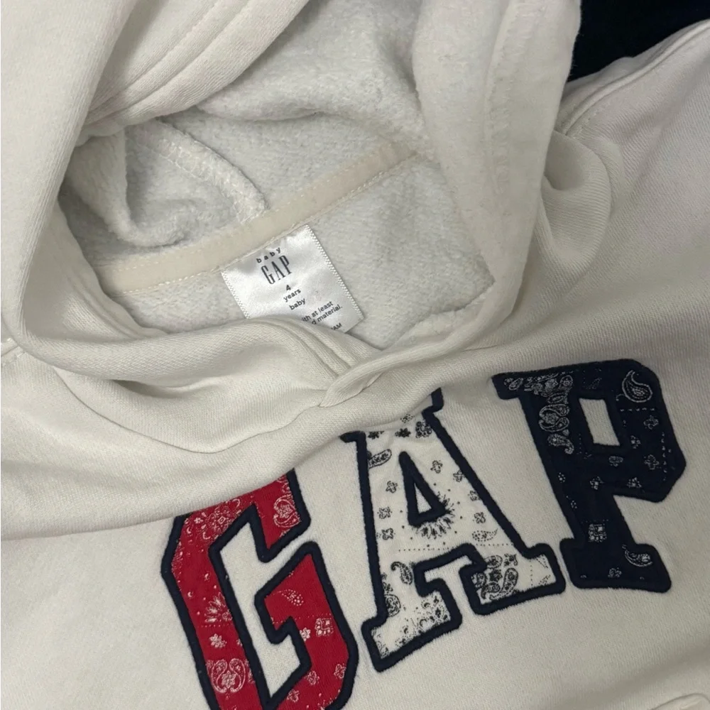 GAP Kids white hoodie - Picture 2 of 2